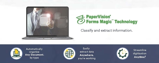 PaperVision<sup>&reg;</sup> Forms Magic&trade; Technology infographicmain image