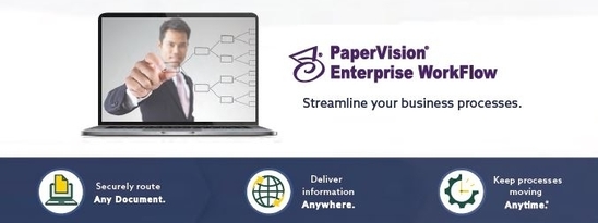 PaperVision<sup>&reg;</sup> Enterprise WorkFlow infographicmain image